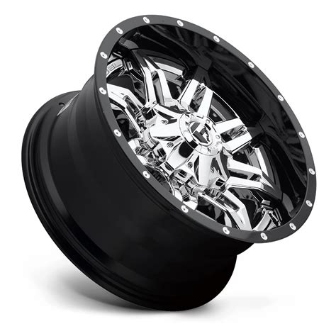 Fuel 2pc D266 Lethal 20x10 19 Chrome Plated Gloss Black Lip Best