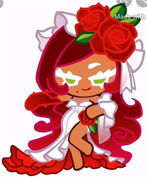 Pin By Tracy On Cookie Run Cookie Run Character Design Rose Cookies