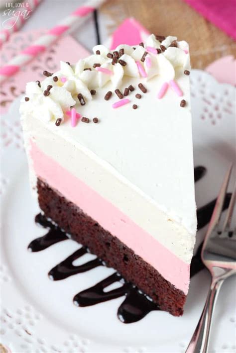 Epic Neapolitan Ice Cream Cake Life Love And Sugar