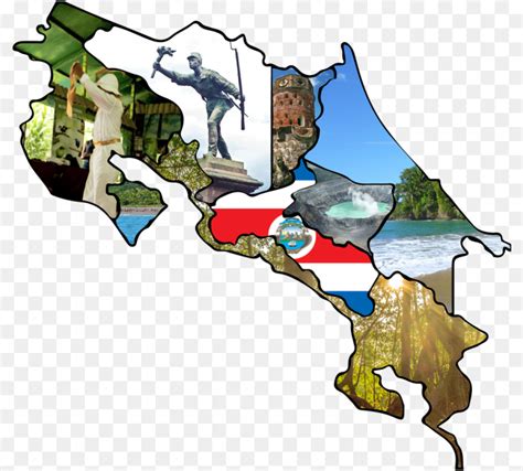 Costa Rica Flag Rican Map Animated Png Pngrow