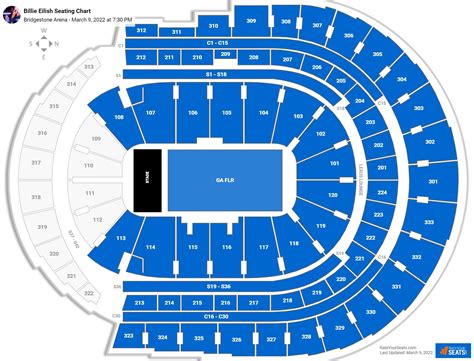 Bridgestone Arena Seating Charts for Concerts - RateYourSeats.com