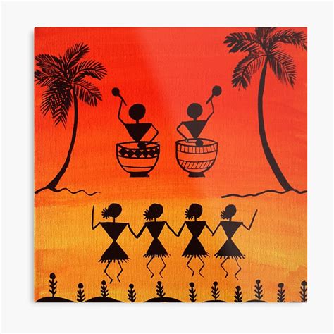 Warli Art Drawing For Kids