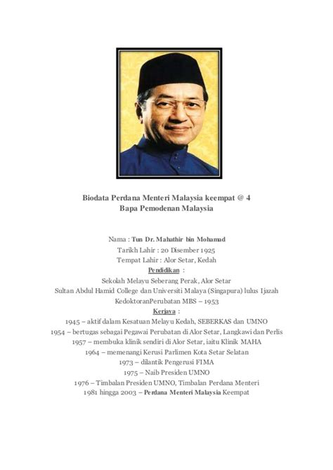 Biodata Perdana Menteri Malaysia Ke Daftar Nama Perdana Menteri My Xxx Hot Girl