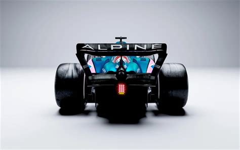 Download Imagens 2022 Fórmula 1 Alpine A522 Visão Traseira Exterior