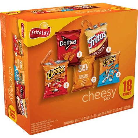 Frito Lay Snacks Cheesy Mix Variety Pack 17625 Ounce Shop Carlie Cs