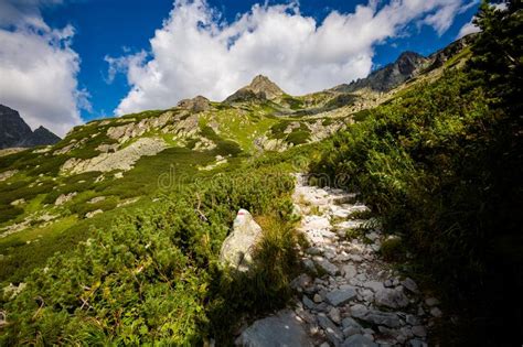 Path To Rysy Tatra Mountains Stock Image Image Of Rysy Hill 156710097