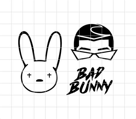 Bad Bunny Svg Bad Bunny Logo Bad Bunny Face Svg Descarga Etsy Australia