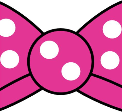 Minnie Bow Clipart Minnie Mouse Bow Template Printable Png Download