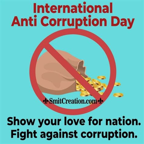 International Anti Corruption Day Slogan Image Smitcreation