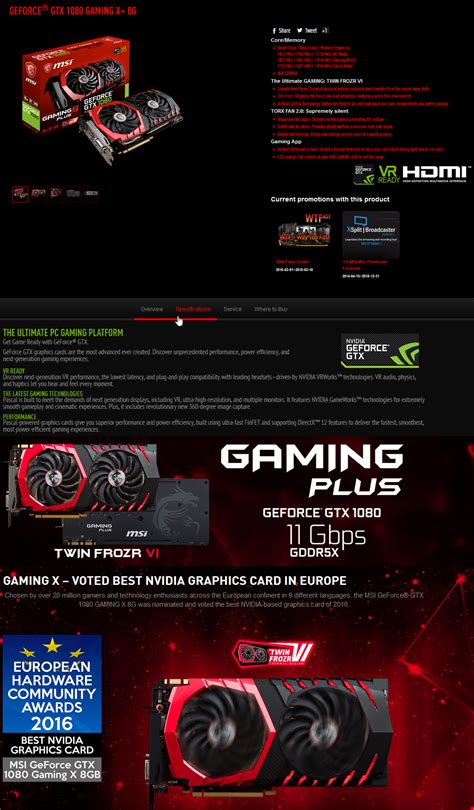 Msi Geforce Gtx 1080 Gaming X Plus 11 Gbps Review Introduction 116