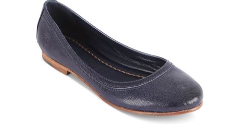 Frye Womens Carson Ballet Flats In Blue Lyst