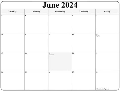 Printable Blank Calendar 2023 June Printable Online