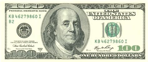 A piece of paper money worth one dollar | meaning, pronunciation, translations and examples. United States one-hundred-dollar bill - Wikiwand