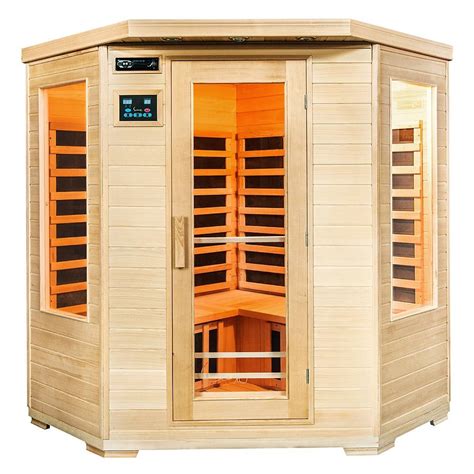 Buy Luxo Taavi 4 Person Corner Infrared Sauna Online Australia Home