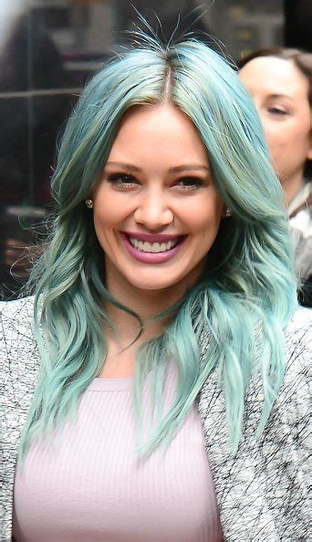 Hilary Duff Pictures And Photos Turquoise Hair Blue Hair Hair Color Blue