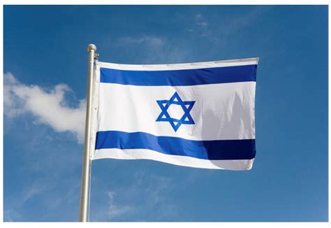 It depicts a blue hexagram on a white background, between two horizontal blue stripes. Free shipping! aerlxemrbrae flag israel flag 3*5 feet ...