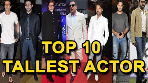 Top 10 Tallest Actor Of Bollywood। Must Watch Youtube