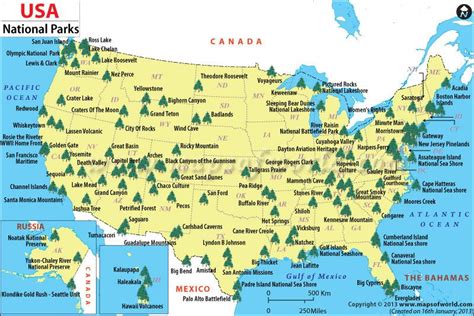 Natural Parks In Mexico Map