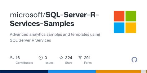 GitHub Microsoft SQL Server R Services Samples Advanced Analytics Samples And Templates Using