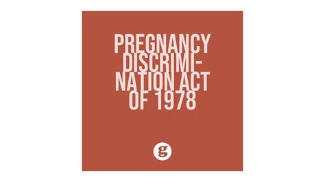pregnancy discrimination act of 1978 youtube