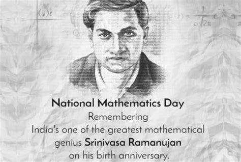 National Mathematics Day Celebrating Srinivasa Ramanujans Legacy