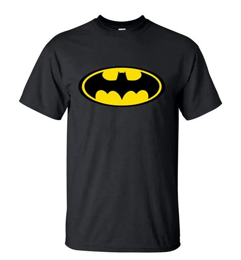 2016 Summer New Fashion Cartoon Batman T Shirts Men Short Sleeve O Neck