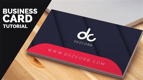You can use templates to make the process easy but still maintain an individual. business card design in photoshop cs6 tutorial Learn ...
