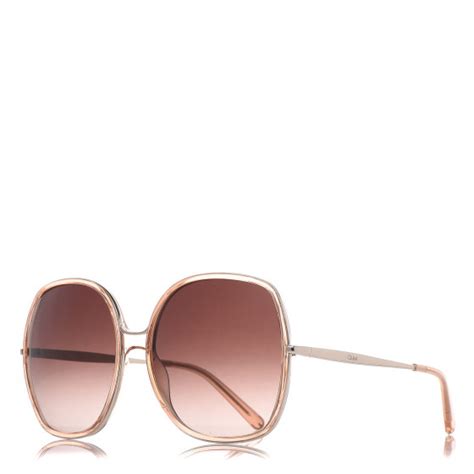 Chloe Nate Sunglasses Ce725s Gold Pink 391153 Fashionphile