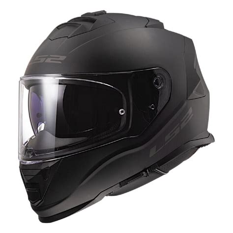 Ls2 Assault Helmet Matte Black Finish Full Face Helmet With Drop
