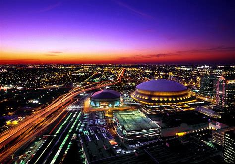 Maybe you would like to learn more about one of these? The Mercedes-Benz Superdome in New Orleans, Louisiana