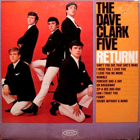 Dave Clark Five Return Vinyl Records Lp Cd On Cdandlp