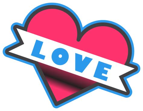 Love Sticker Heart Download Free Icons
