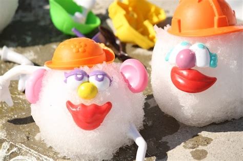 Potato Heads In The Snow Happy Hooligans Winter Play Idea For Kids