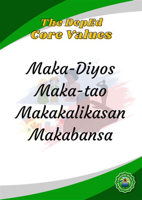 Vision Mission And Core Values 307505 Deped Tayo Minuyan National High