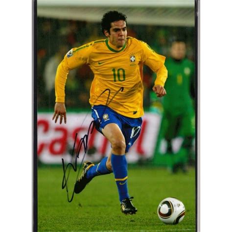 Kaká owed his nickname to his younger brother rodrigo, who as a child could not pronounce ricardo and could manage only caca. Signed photo of Kaka the Brazilian footballer.