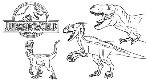 Dibujo 38 De Jurassic World Para Colorear