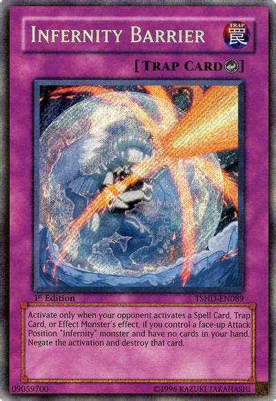 List of all monster cards, list of spell cards, list of trap cards. TheTCGLover: Yu-Gi-Oh! Card Review: Infernity Barrier