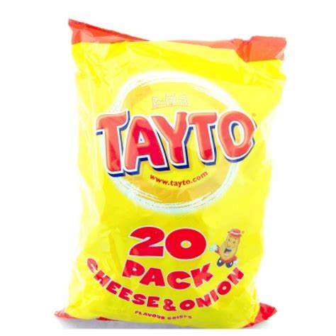 Tayto Cheese And Onion Flavour Crisps 20 Pack Approved Food