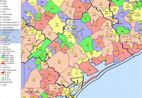 Texas School Districts 2010 2015 Largest Fast Growth