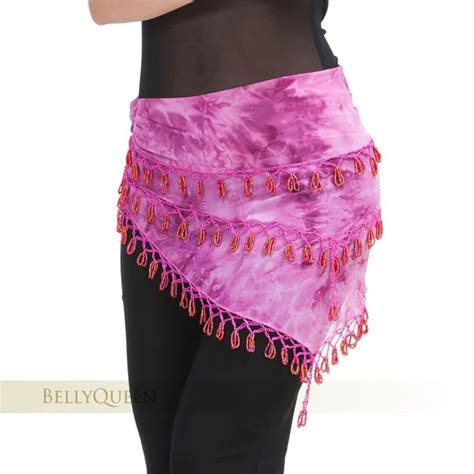 Egyptian Belly Dance Dyed Hip Scarf Dancing Waist Belt Skirt Costume 4
