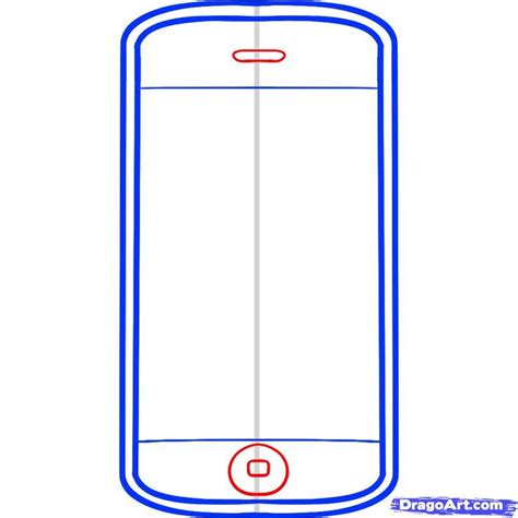How To Draw An Iphone Iphone Step 4 Drawings Online Drawing Guided