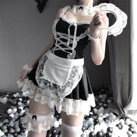 french maid costume anime cosplay cosplay costume etsy