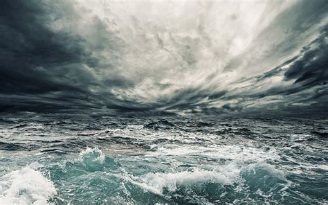 Descarga Gratis Tormenta Tempestuoso Océano Azul Naturaleza