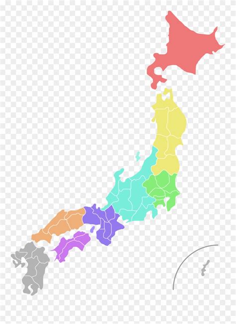 Can be reopened and edited. Shape - Japan Map Vector Png Clipart (#21960) - PinClipart