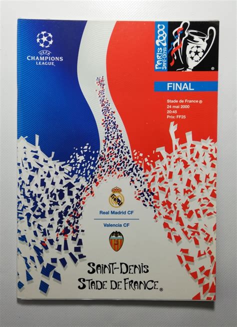 De finale van de uefa champions league 2000 was een voetbalwedstrijd die plaatsvond op 24 mei 2000. 2002 F.A Cup Final 'Arsenal vs Chelsea' Programme football ...