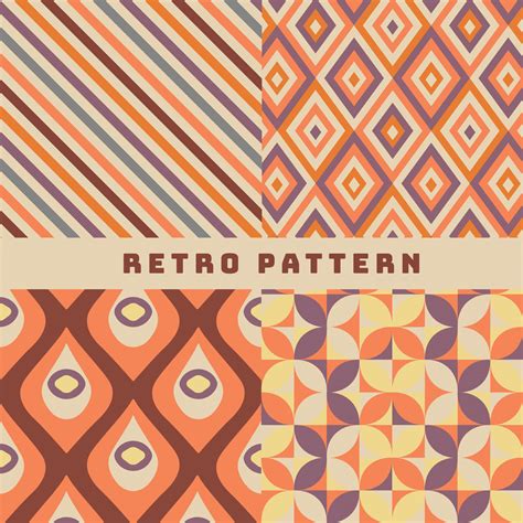 Retro Pattern Vector Pack 364799 Vector Art At Vecteezy