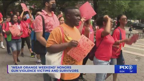 wear orange weekend honors gun violence victims survivors youtube