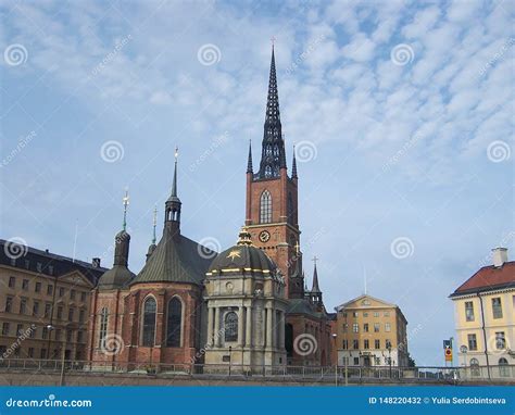 Exterior View O The Church Riddarholmskyrkan At Riddarholmen Islet