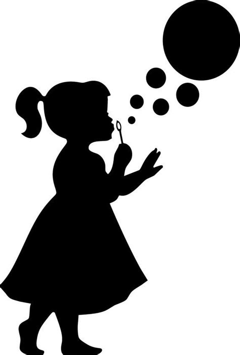 Girl Bubble Blowing Clipart Clipground