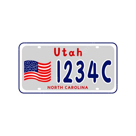 Usa License Plate Vector Art License Plate License Plate Vector Art